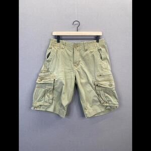 Hurley Mens Beige Shorts Cargo Pockets Size 30 "